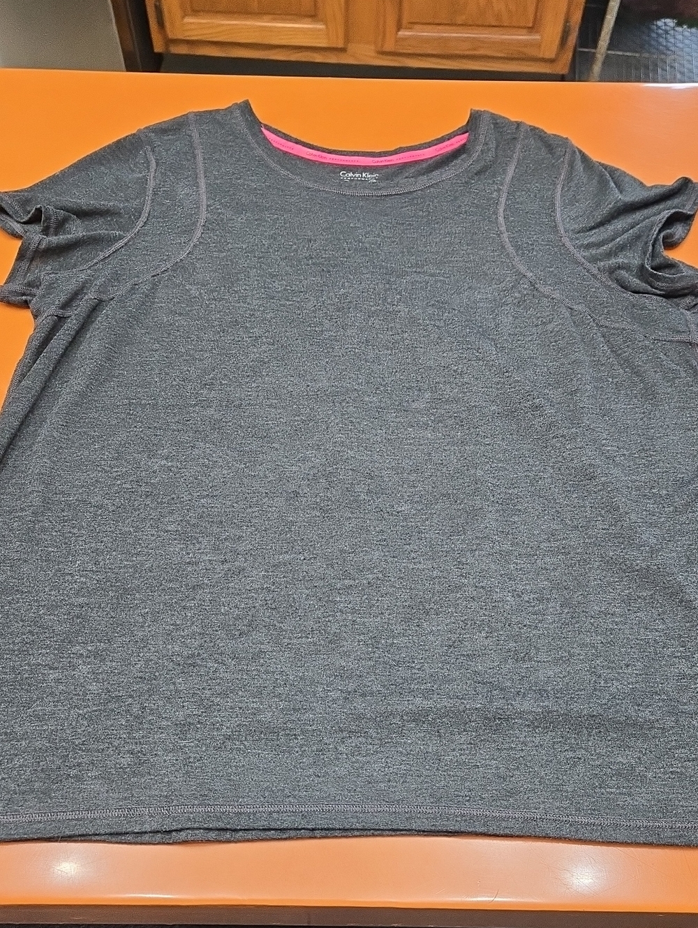 Calvin Klein Performance Wick Gray Short Sleeve Tee, 1X